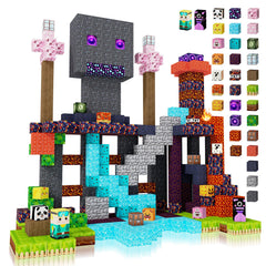 HASTRIDE magnetic blocks full kit image, showcasing 208-piece set for creative construction.