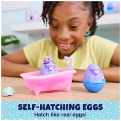 Bathtub with water ready for hatch and color reveals
