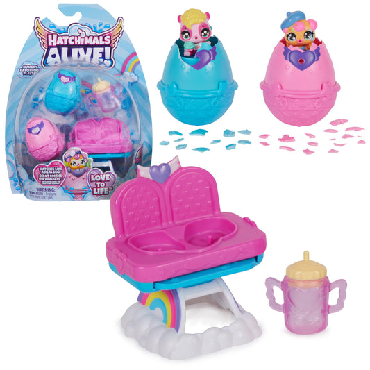 Hatchimals Alive Hungry Hatchimals eggs: water-activated reveal for playtime.