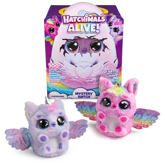 Hatchimals Alive Mystery Hatch egg glowing with soft light for cozy play