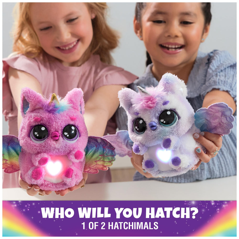 Hatchimals Alive Pufficorn dancing mid play, inviting movement and joy