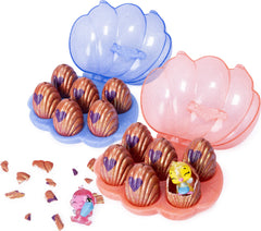 Hatchimals CollEGGtibles Mermal Magic 6-Pack Lid Open highlighting easy hatch on the go.