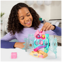 Hatchimals Coral Castle swiveling glitter seashell adds motion to playtime