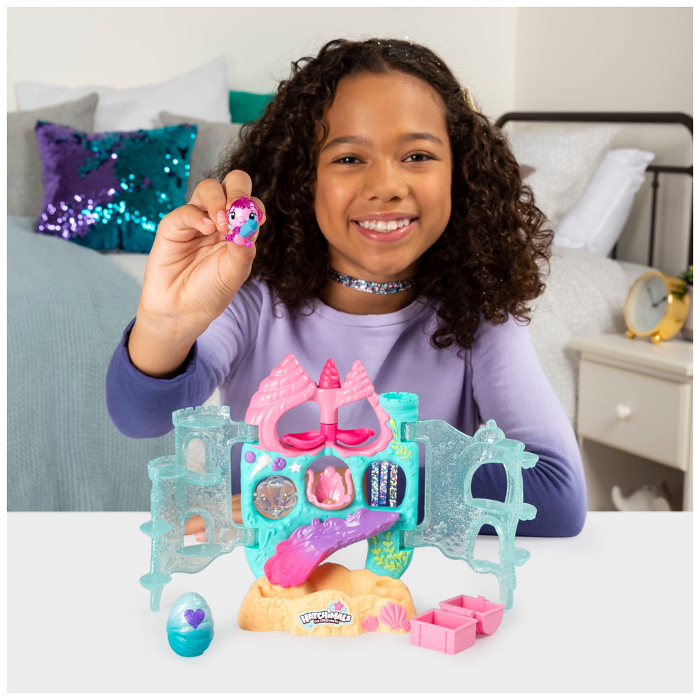 Hatchimals Coral Castle seashell-spinner offers twirling fun for little builders