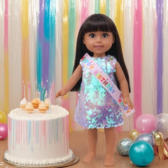 Haveahug shimmering tutu set for 14-inch dolls brightens every photo moment
