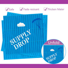 View showing plates, forks, and napkins together for easy setup