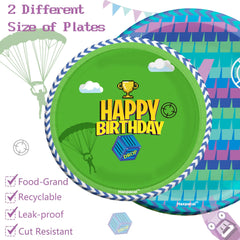 Product packaging highlights convenient disposable tableware for parties