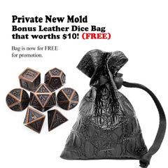 Haxtec antique copper D4 dice for fast, precise mini-encounters and planning.