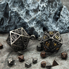 Haxtec blacksmith-style dice design for fantasy role playing fans