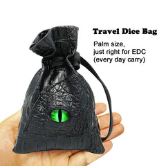 Haxtec dice bag capacity-3-5-dice-sets showcases practical storage for metal dices