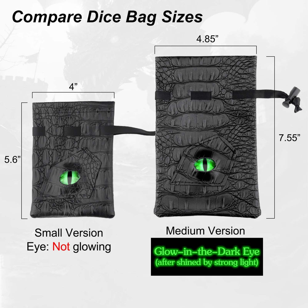Haxtec drawstring-closed dice bag keeps dice secure during travel