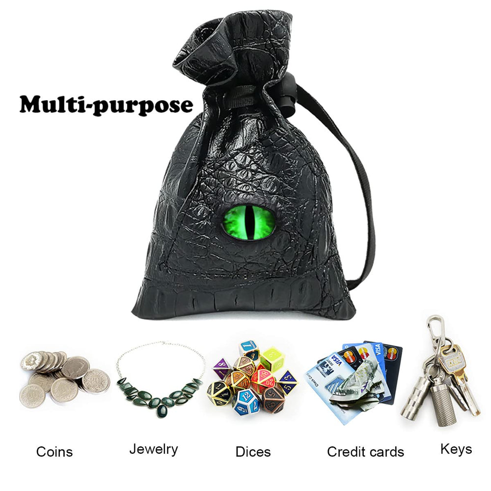 Haxtec venom-green-eye dice bag emphasizes unique color and eye-catching look