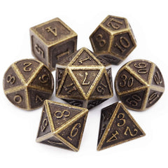 Haxtec DND metal dice set with D20 and D12 for precise rolls