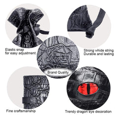 Haxtec dragon dice bag holds 3 to 6 dice sets for quick setup
