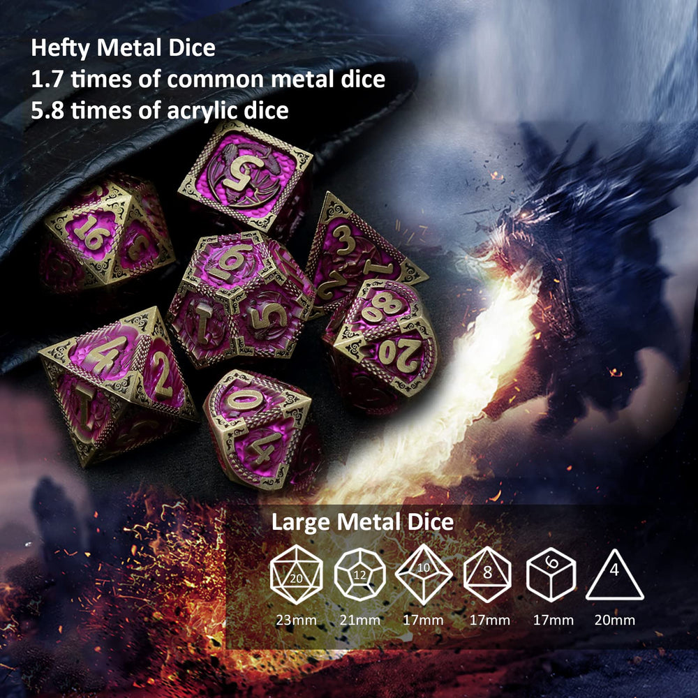 Haxtec purple DND dice on table enhances tabletop setup