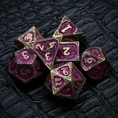 Haxtec solid zinc-alloy DND dice survive years of campaigns