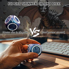 Haxtec Spinner Dice 7-in-1 illithid side highlights intricate design for fans.