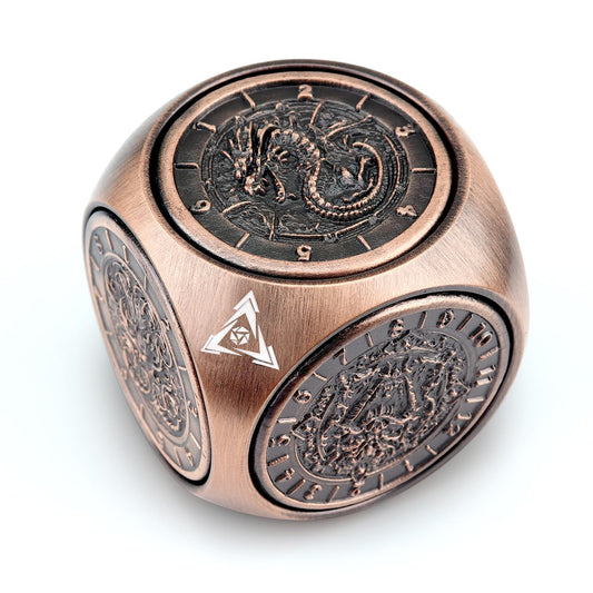 Haxtec Spinner Dice 7-in-1 on table for immersive D&D sessions.