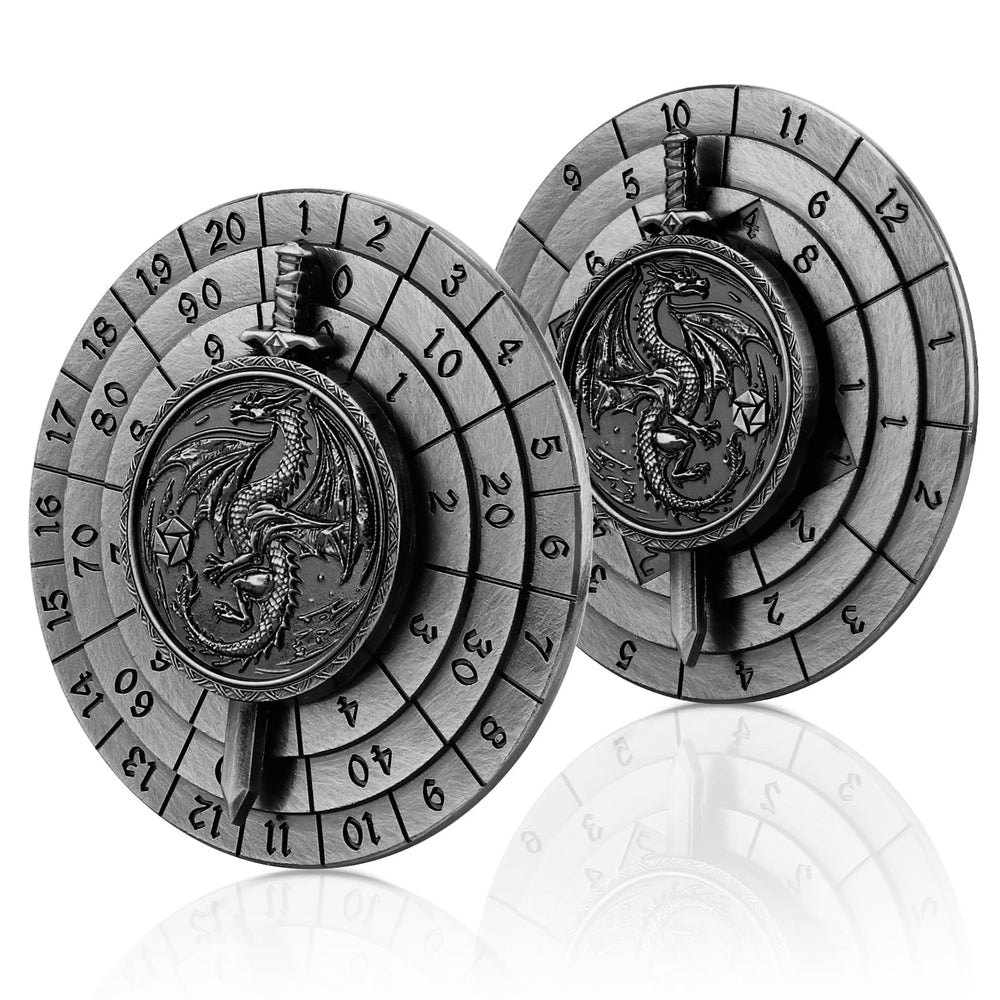 Haxtec spinner dice 7-in-1 top view for ready-to-roll play