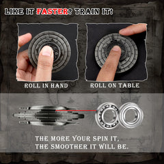 Haxtec spinner dice with sword accent adds visual flair