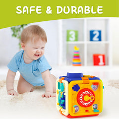 HayXUN Busy Board magnetic latch panel encourages problem-solving and concentration.