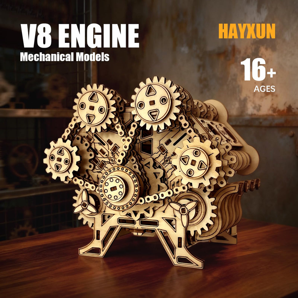 Hayxun high quality wooden construction supports a durable, collectible display piece.