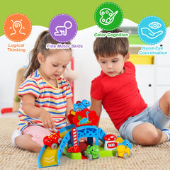 HAYXUN Dino Slide Set lightweight toddler-friendly parts for safe handling