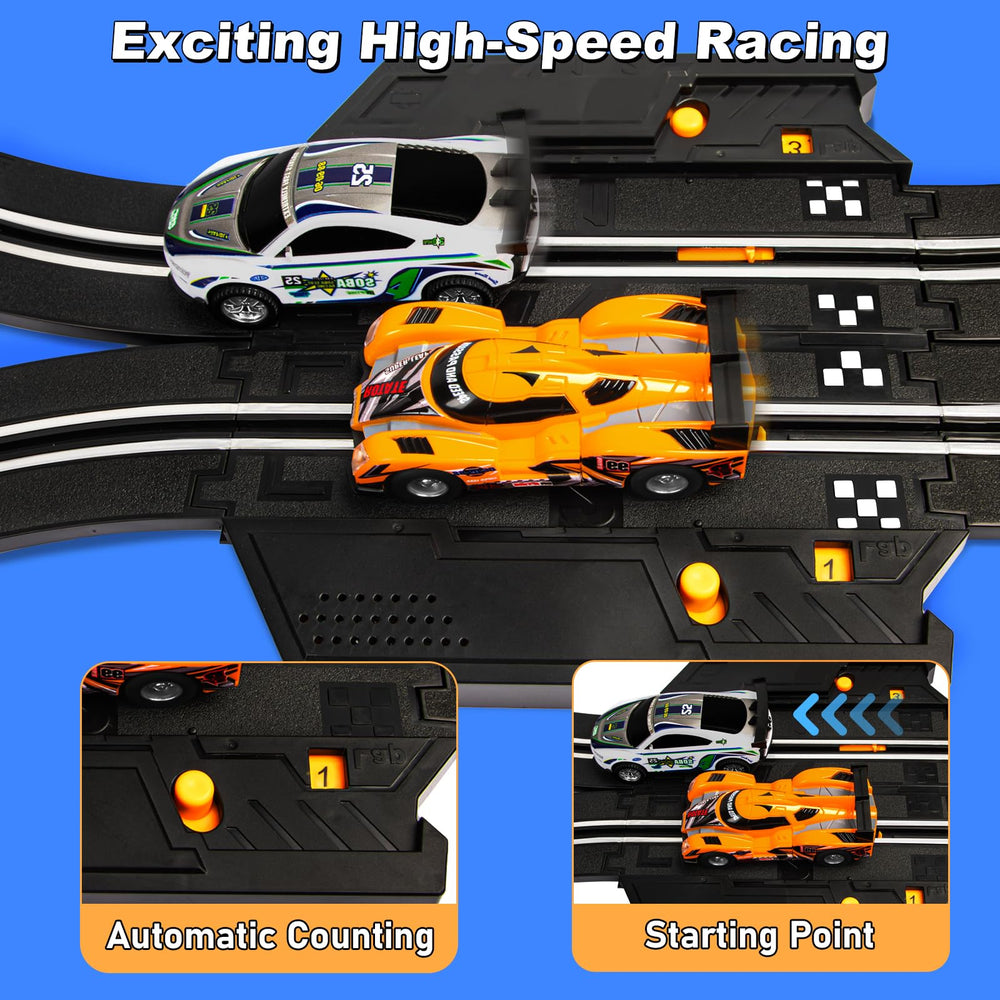 HAYXUN dual controllers allow simultaneous racing and overtakes with precise trigger control