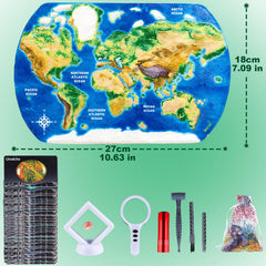 HAYXUN Educational Info Cards with gemstone details.