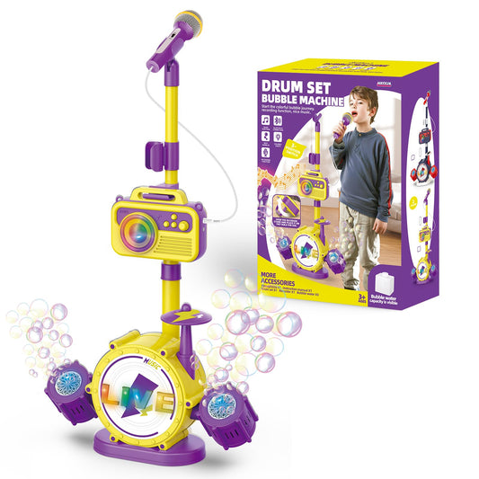 HayXUN kids karaoke microphone on adjustable stand for growing performance stages