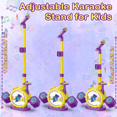 HayXUN kid-friendly microphone with LED lights for colorful stage vibes
