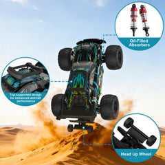 HayXUN oil-filled shocks absorb bumps for smoother landings.