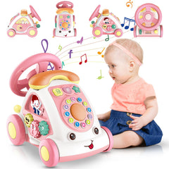 HAYXUN toddler car toy with music wheel for immersive play and motor skill development.