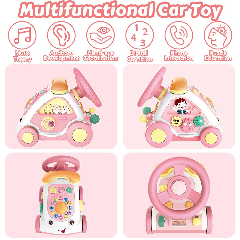 HAYXUN toddler car toy phone area fosters imaginative role play and fine motor control.