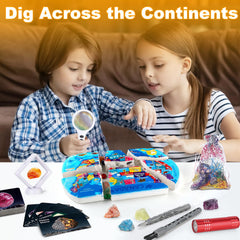 Hayxun info cards pair geology facts with colorful images for study at home.