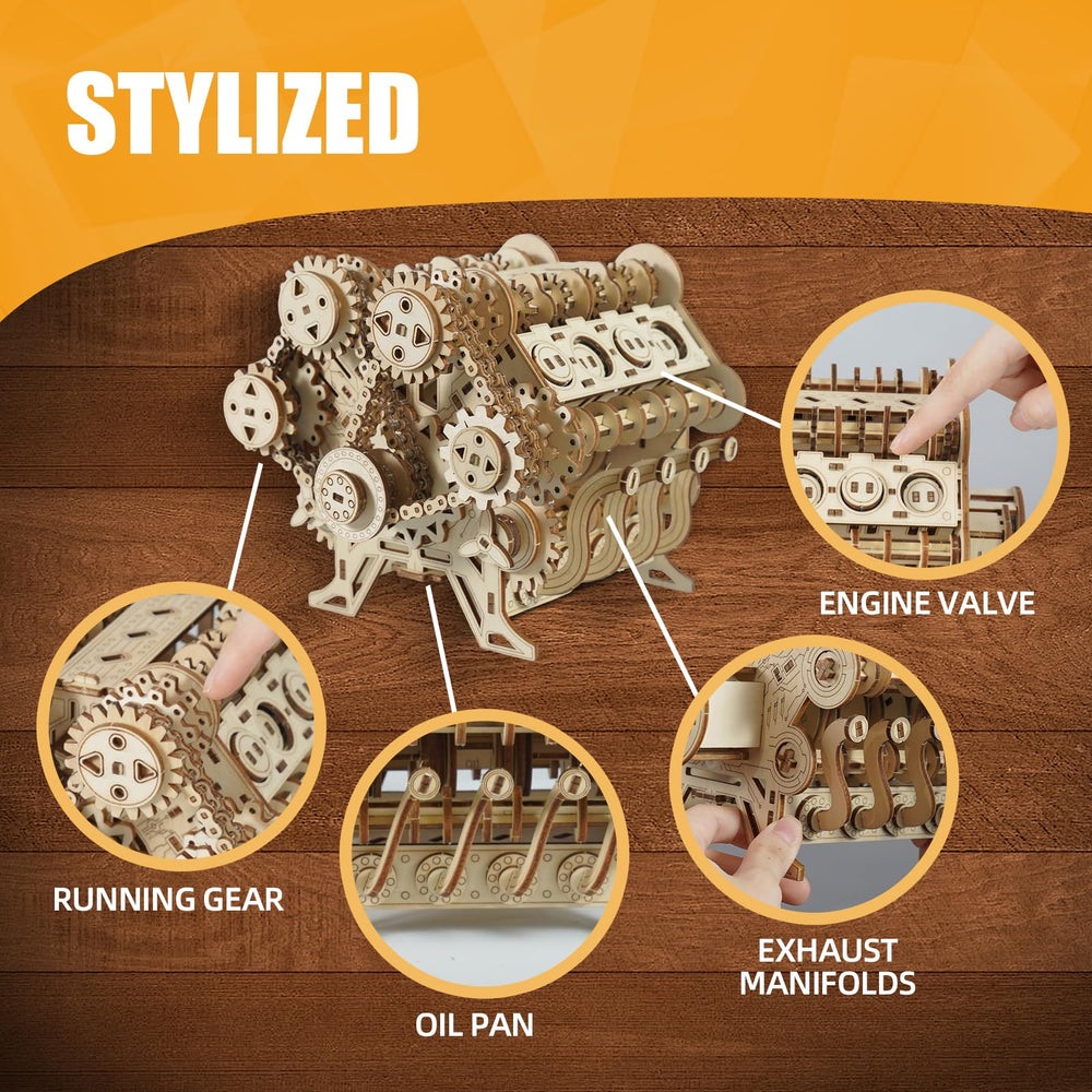 Hayxun wooden puzzle pieces show laser-cut precision for a smooth, glue-free build.