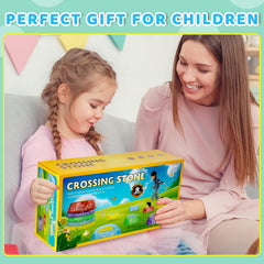 Hazms stepping stones are stackable and portable for easy storage