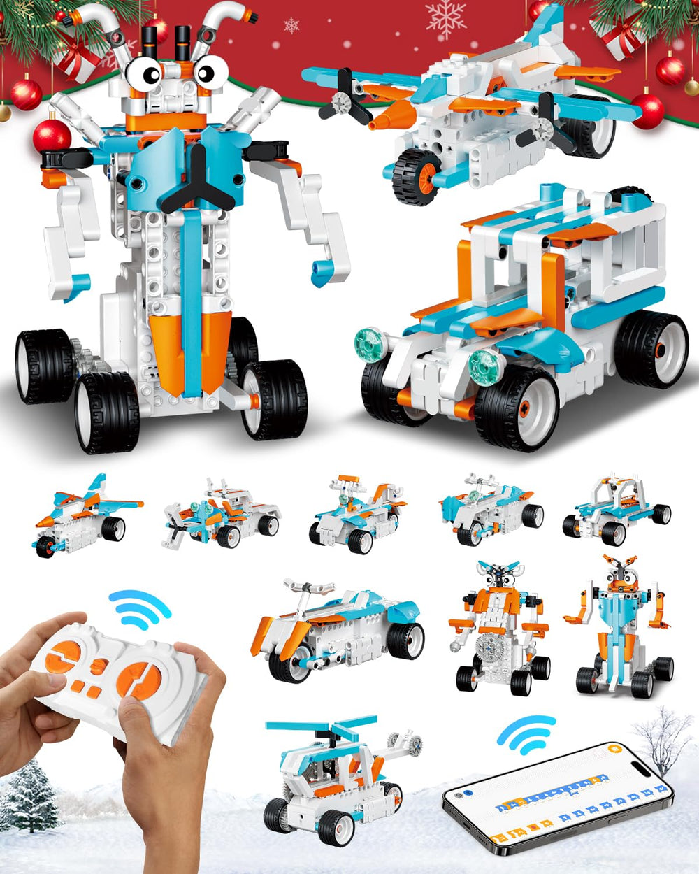 HBUDS robot-building-blocks ready for assembly to spark hands-on STEM exploration.