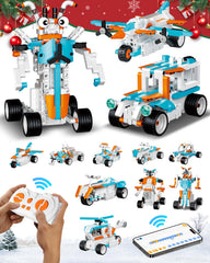 HBUDS robot-building-blocks ready for assembly to spark hands-on STEM exploration.