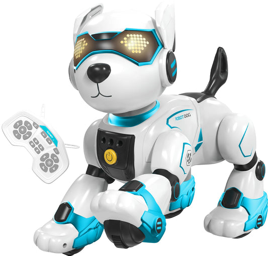 HBUDS robot dog in remote-control action with programmable moves