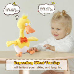 HCdoujoy duck with LED lights and dancing motion for captivating play