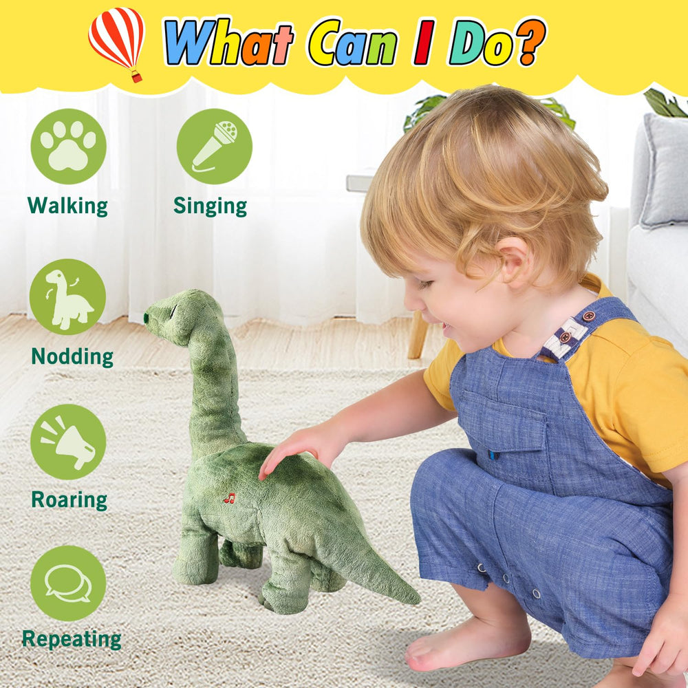 HCdoujoy Green Dinosaur roaring for lively storytelling.