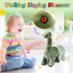 HCdoujoy Green Dinosaur touch and button control for easy play.