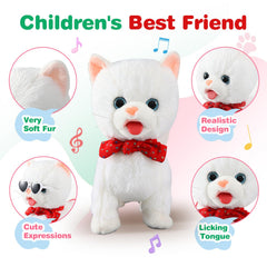 HCdoujoy lifelike plush cat adds cozy companionship during playtime
