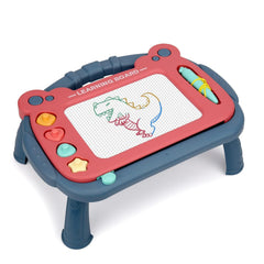 HCFJEH magnetic drawing board blue front view for mess-free doodling