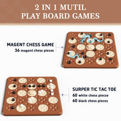 Hcusus magnet chess pieces arrangement highlighting easy setup and magnetic interaction