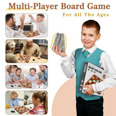 Hcusus portable magnet chess demonstrating travel-friendly setup