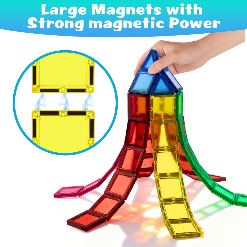 HDCooL magnetic tiles geometry shapes for spatial reasoning exploration