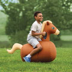 hearthsong colorfully designed horse hopper enhances imaginative pretend play