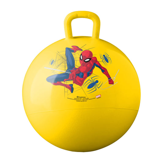 Hedstrom Marvel Spider-Man Hopper 15-inch yellow with vibrant graphics for active, screen-free play.